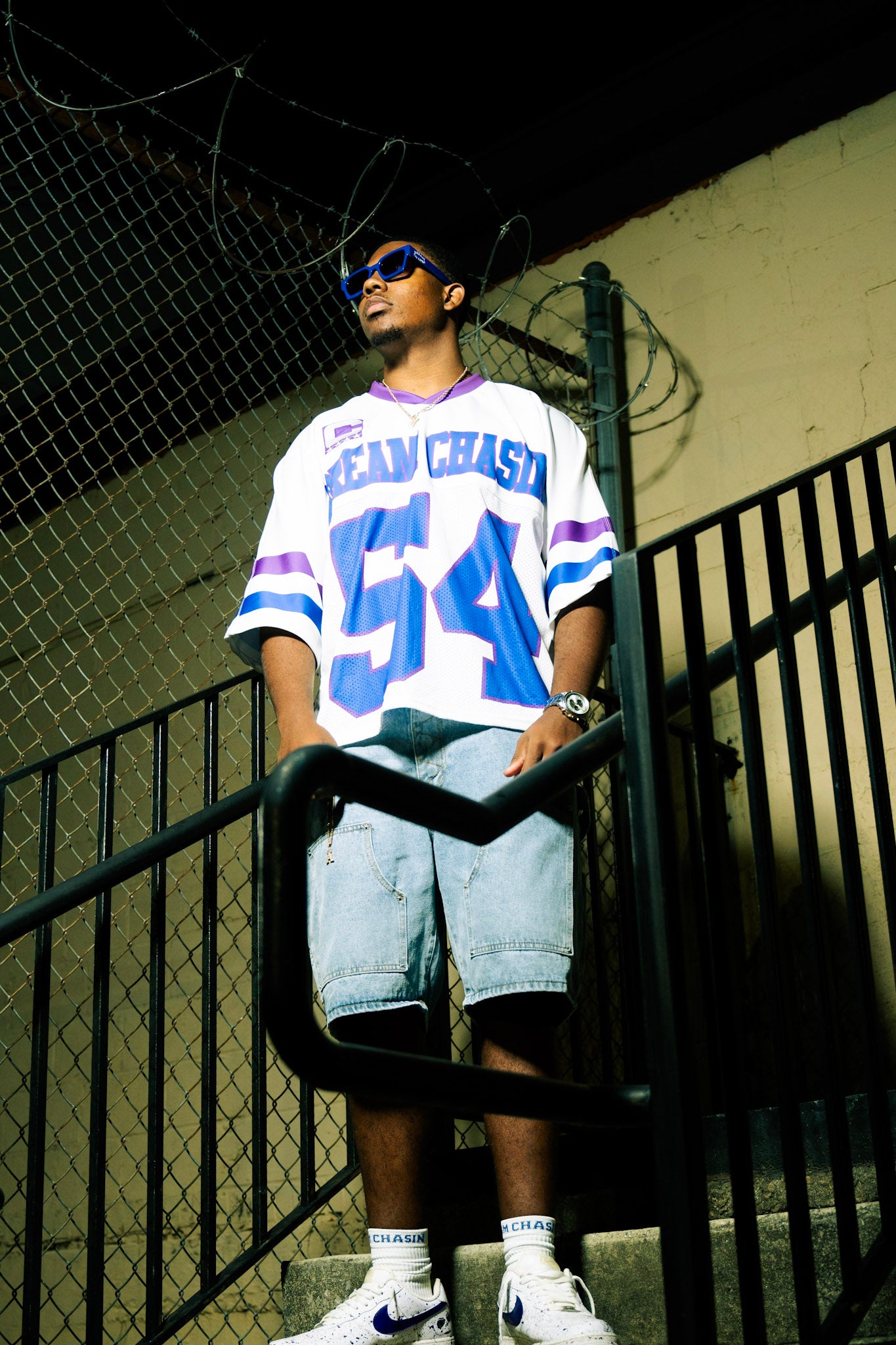 White,blue,purple DC university Jerseys